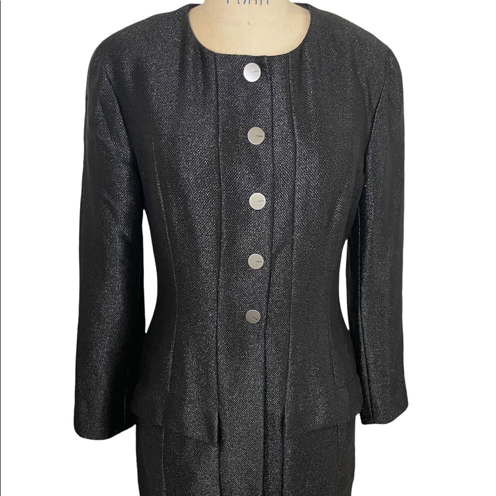 Chanel 90’s trench coat jacket black size 40 fall 1999 pristine